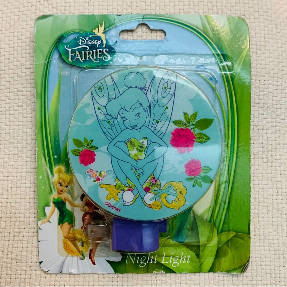Disney Fairies Tinker Bell Plug-In Rotary Night Light Shade NEW Factory Sealed
